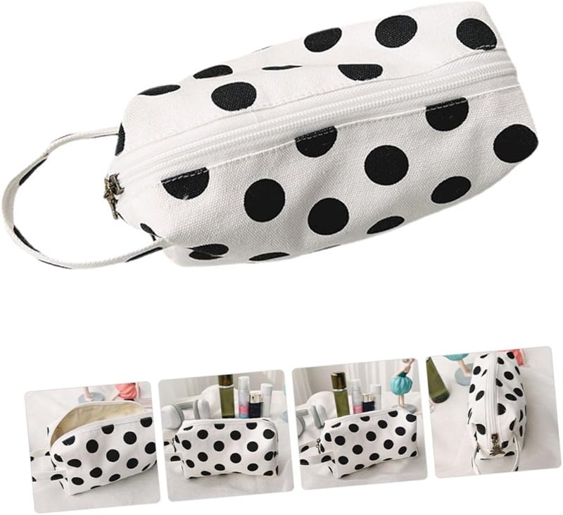 3pcs Pink Travel Makeup Bag Portable Toiletry Cosmetic Organizer Zipper Closure - Image 5